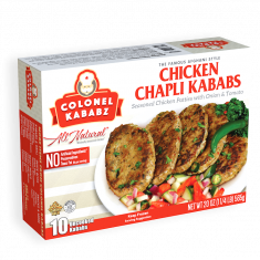 Frozen Chicken Chapli Kabab  (Colonel Kababz) - 545 GM