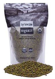 Organic Green Whole Moong (Bytewise) - 2 LB