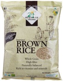 Sona Masuri Brown Rice Organic (24 Mantra) - 2.2 LB
