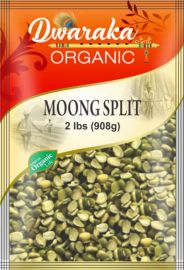 Organic Green Moong Chilka Split With Skin (Dwaraka) - 2 LB