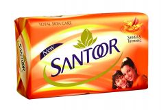 Orange Sandal and Turmeric Soap  (Santoor) - 100 GM
